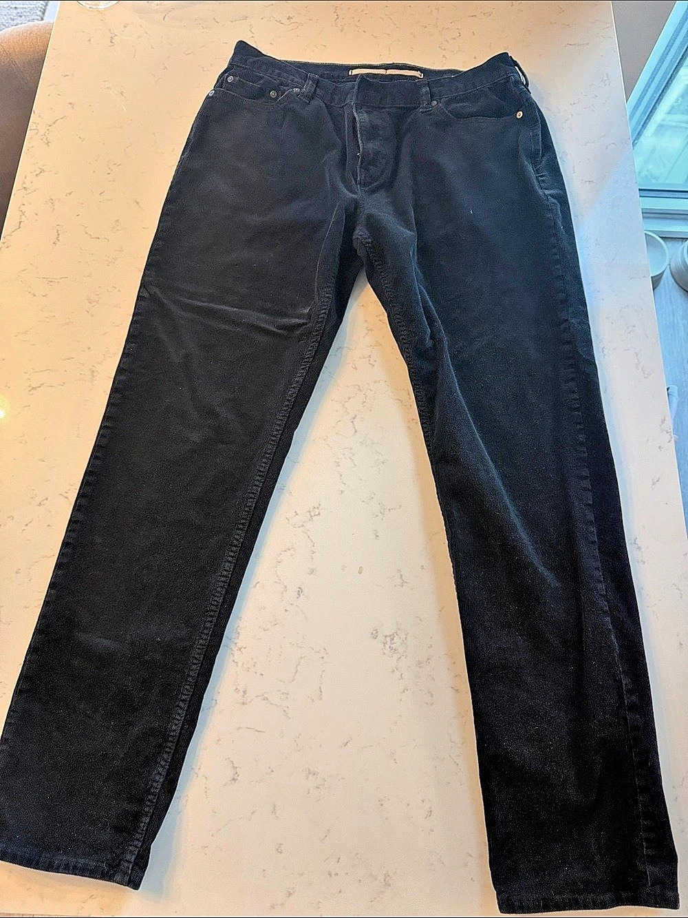 Banana Republic Black Straight-Leg Jeans